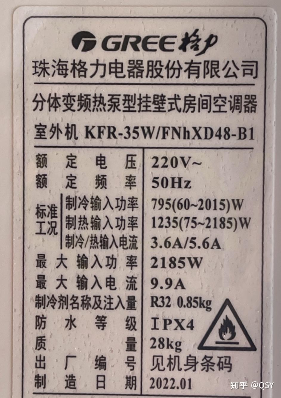 四款格力空調外機尺寸一樣.