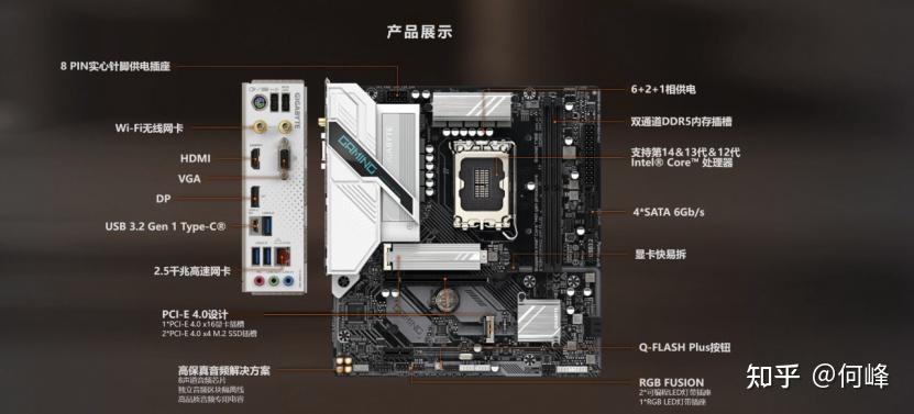 白色魔鹰上阵:技嘉b760m gaming wifi plus