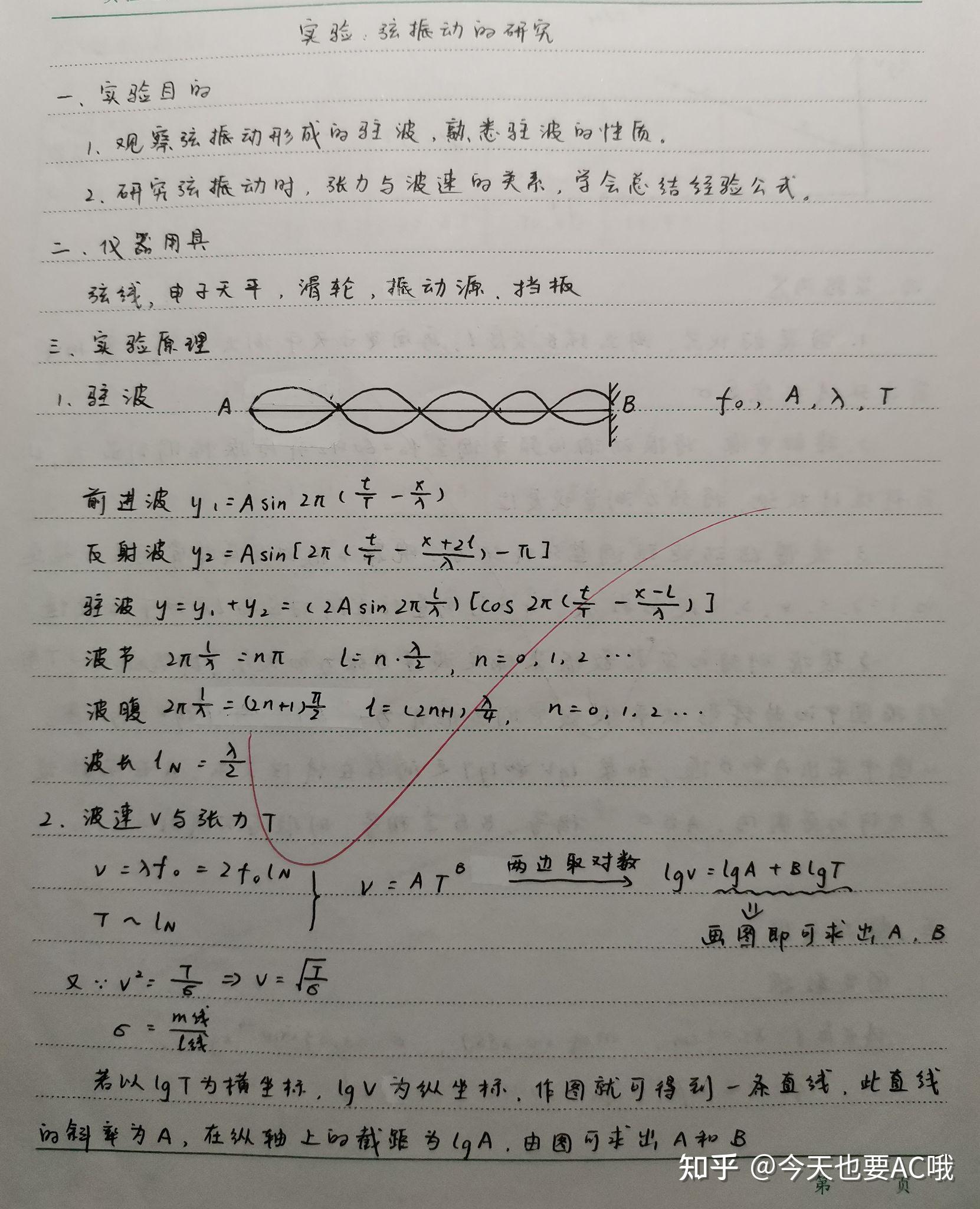 弦振动的研究•实验报告 - 知乎
