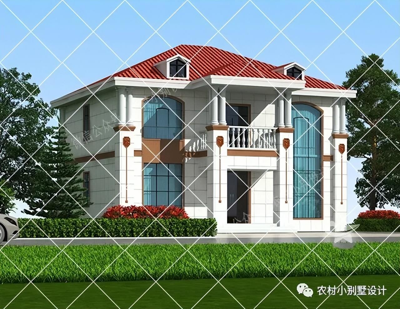 回乡建房30万左右二层农村别墅推荐,经济实用二层简欧自建房别墅 - 知乎