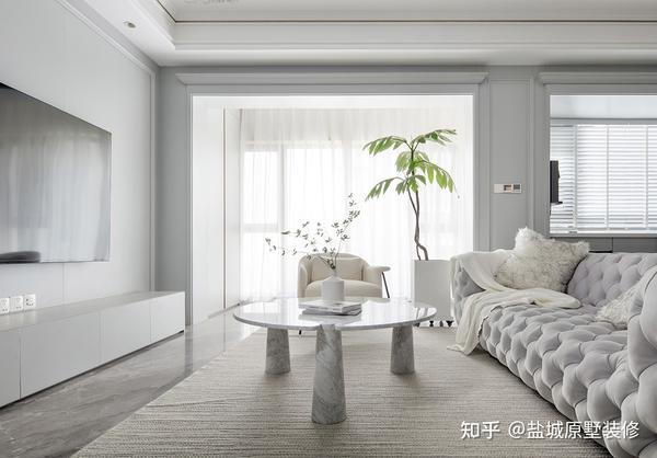 140㎡现代极简风,白色简约设计,为生活增加一份质感! - 知乎