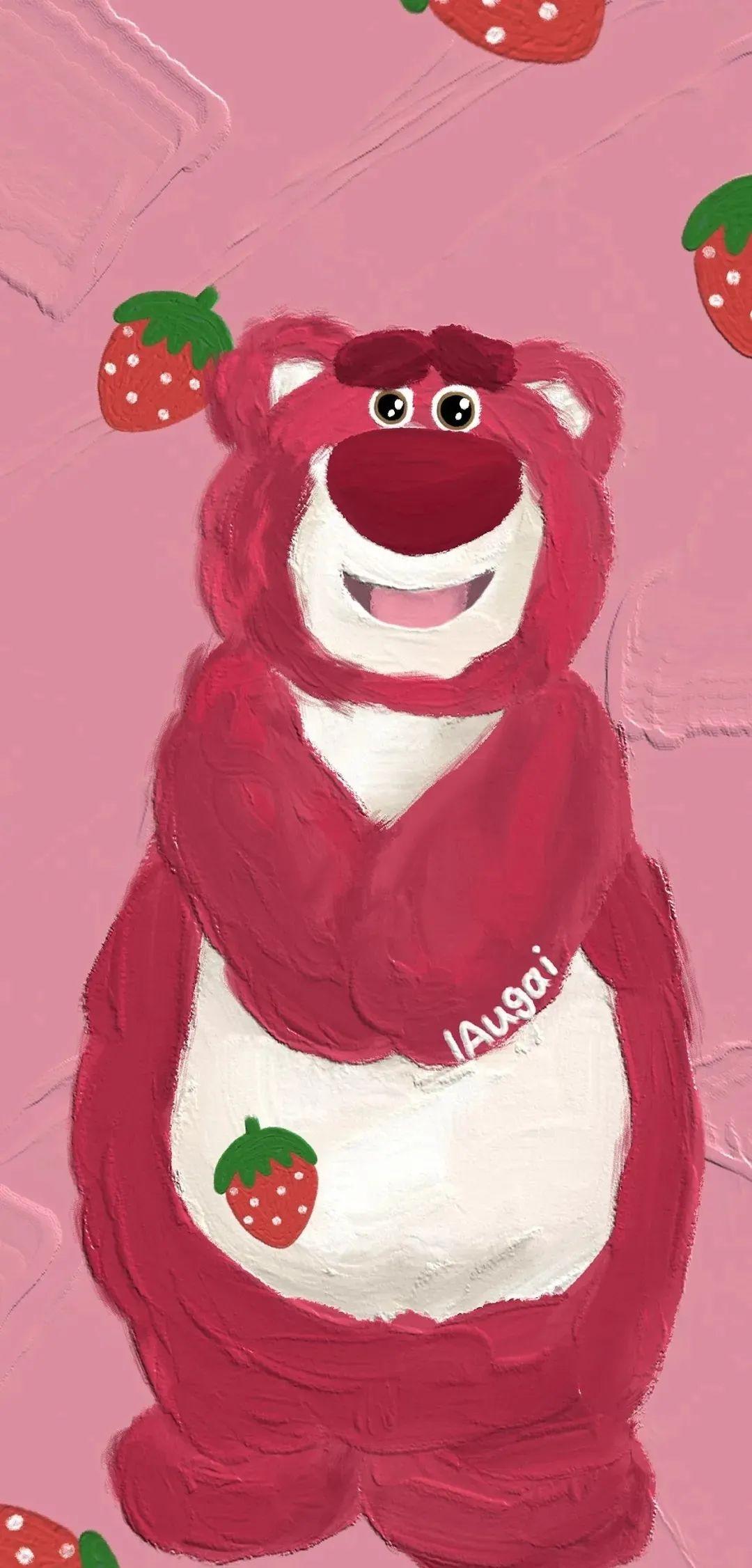 玩具总动员卡通可爱草莓熊高清壁纸2
