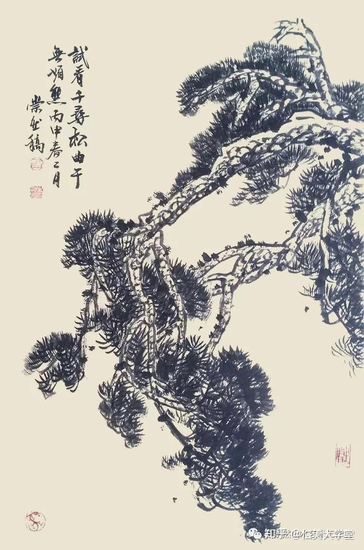 连载值得收藏的88种松树画法课稿一