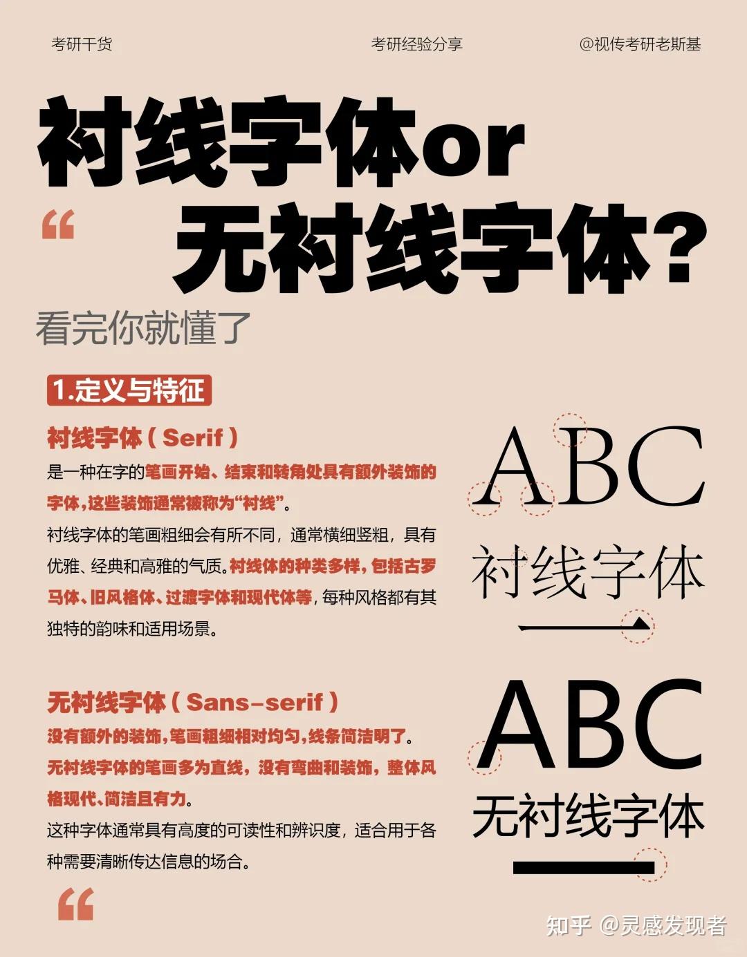 设计师必知：衬线、无衬线、书写体三大字体分类全解析 - 知乎
