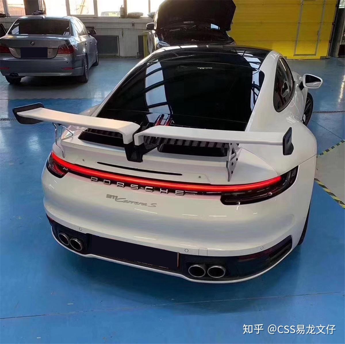 保时捷911992改装泰赫雅特techart碳纤尾翼上车与众不同的回头率