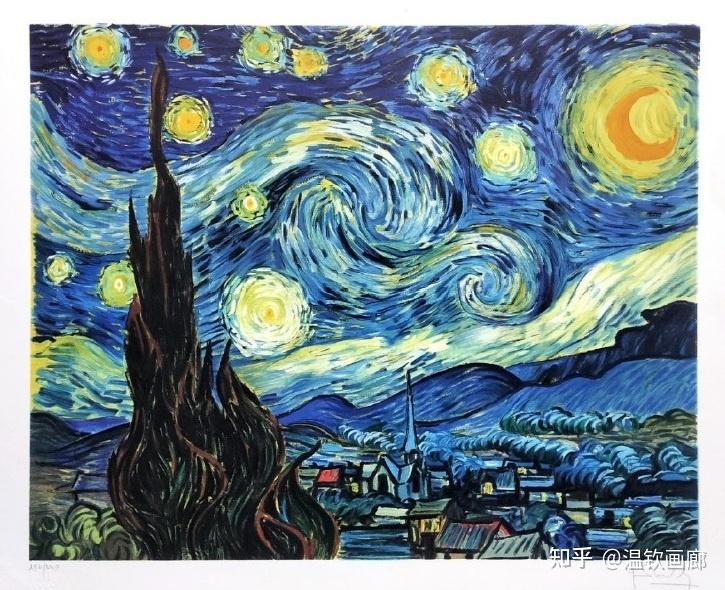 《星月夜 The Starry Night》，文森特·梵高 Vincent Gogh 限量版画 - 知乎