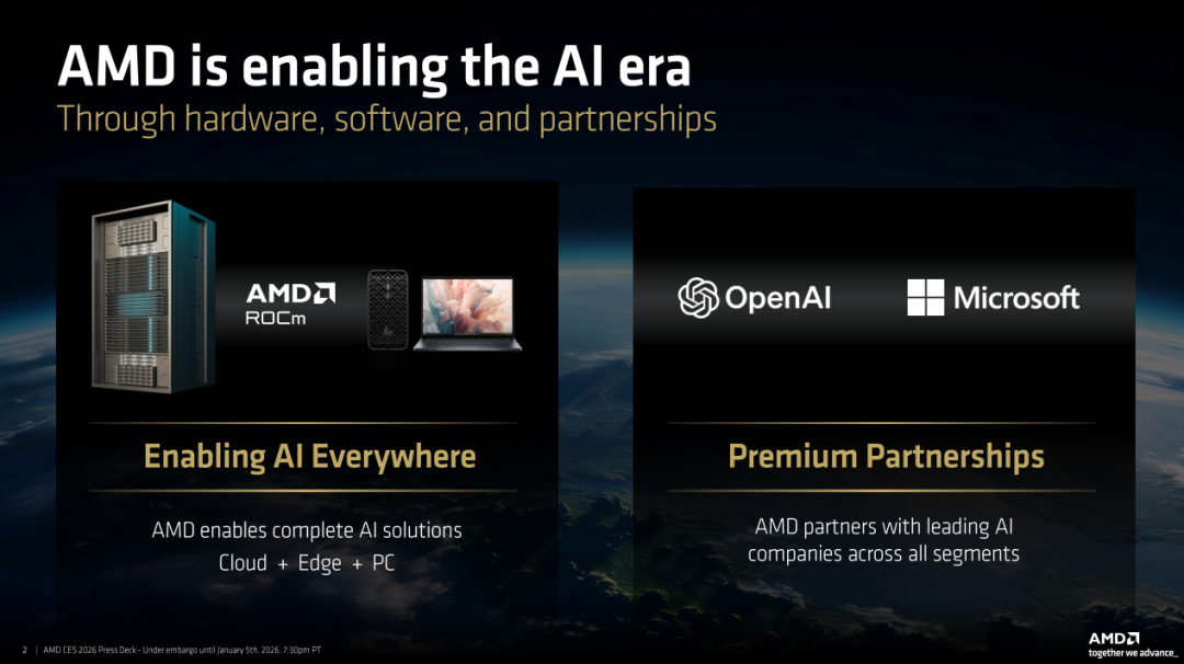 AMD CES 2026:锐龙AI 400系列炸场,NPU算力飙至60 TOPS,锐龙9000 X3D系列再封神