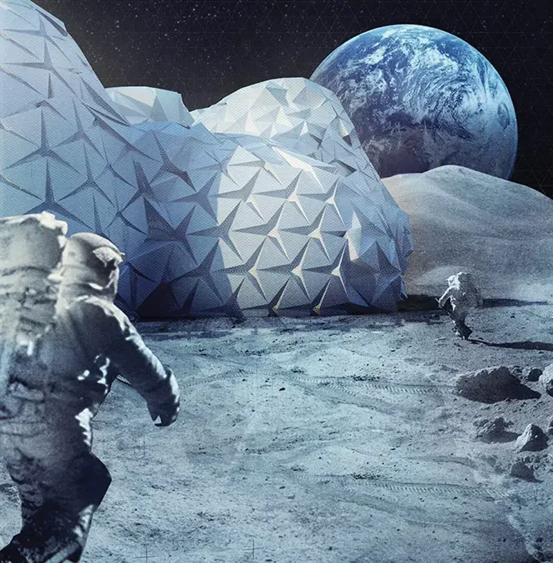 设计物语丨今晚月色很美月球上的建筑也很温柔