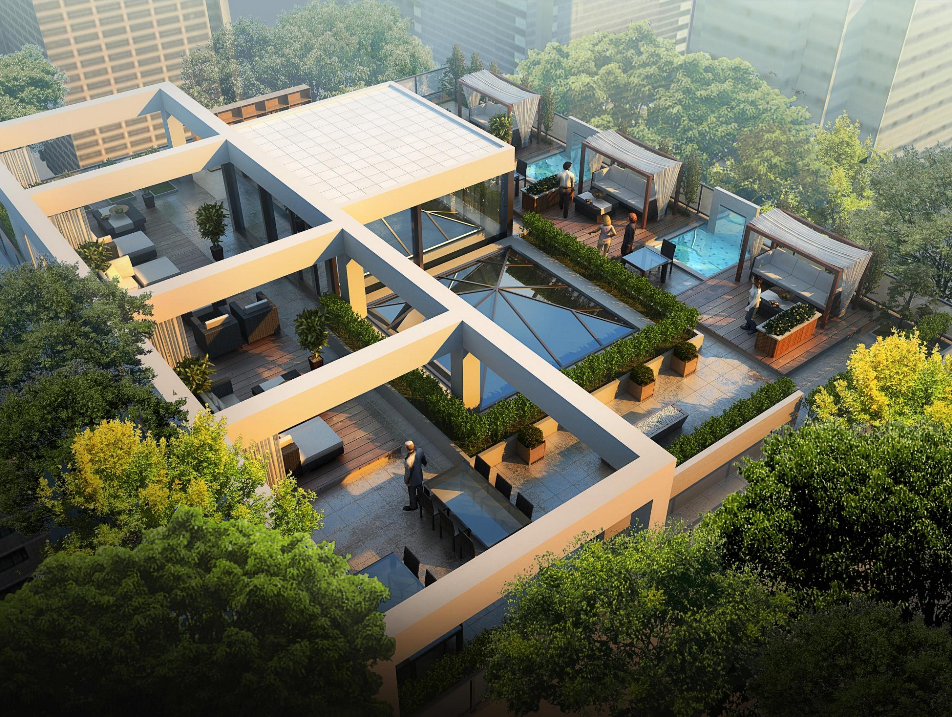 hwcd上海皇家花园会所室内设计方案平面图施工图效果图丨232m