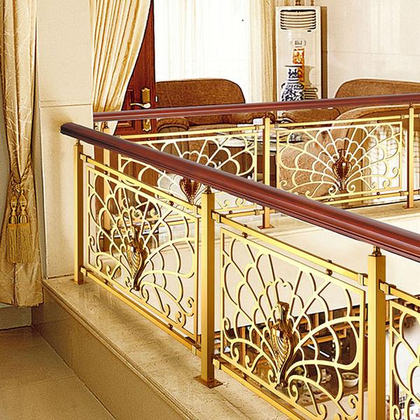 铜艺楼梯护栏雕花铜艺楼梯栏杆扶手装修风格成为越来越多追求品味生活