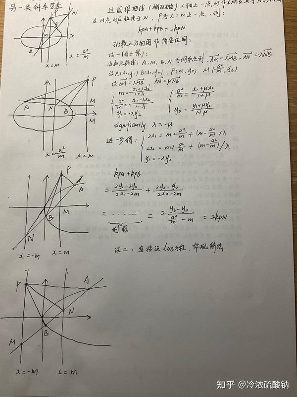 圆锥曲线大题中的定点定值问题探究 知乎