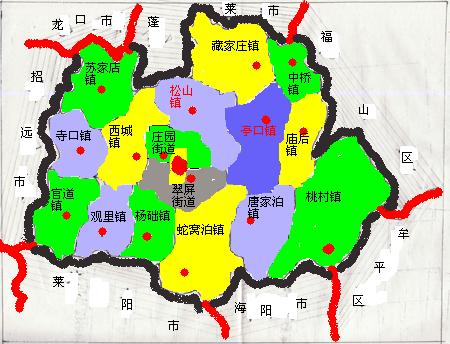 栖霞各镇地图图片