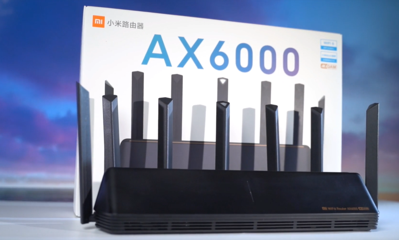 从外观上来看小米路由器ax6000与ax3600可以说是孪生兄弟