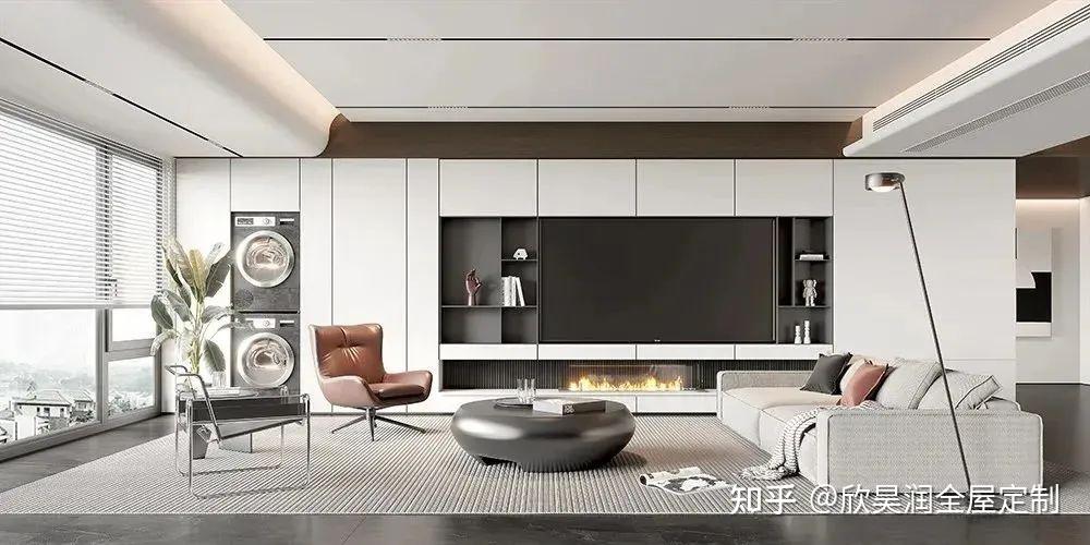 53个瞬间提升客厅档次的电视背景墙案例 - 知乎