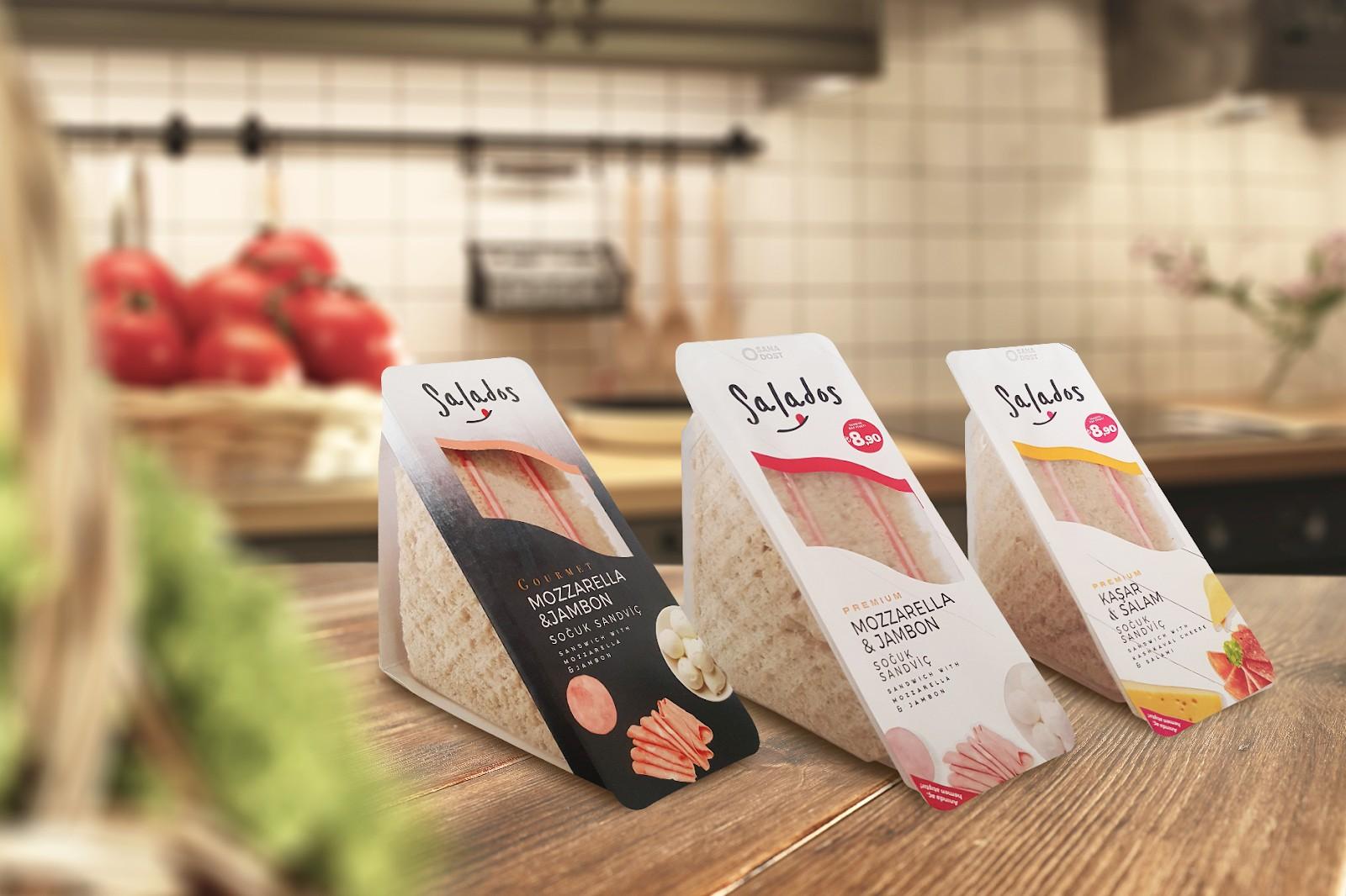 salados三明治包装设计