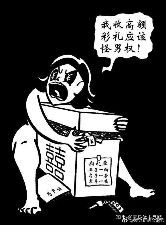 反对女权主义的简笔画图片