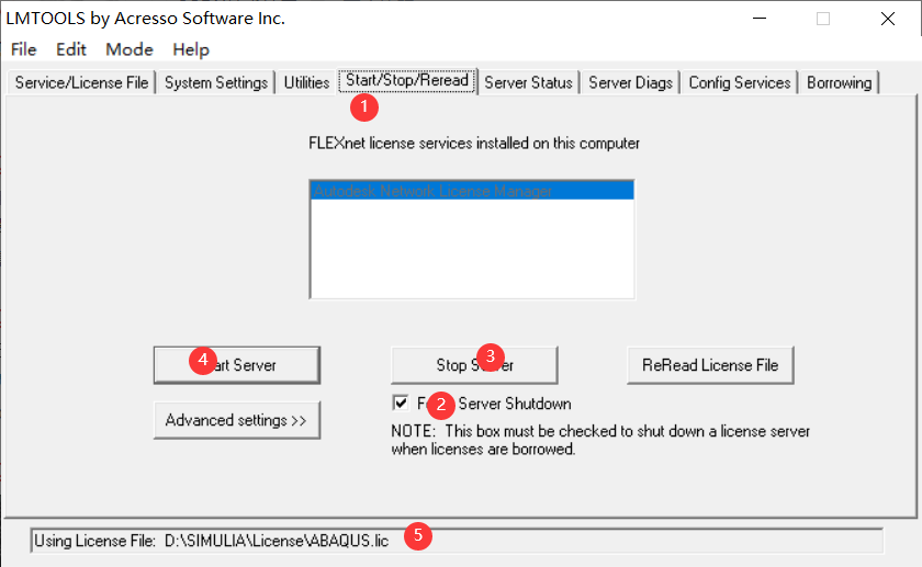 Abaqus cannot connect to license server system 