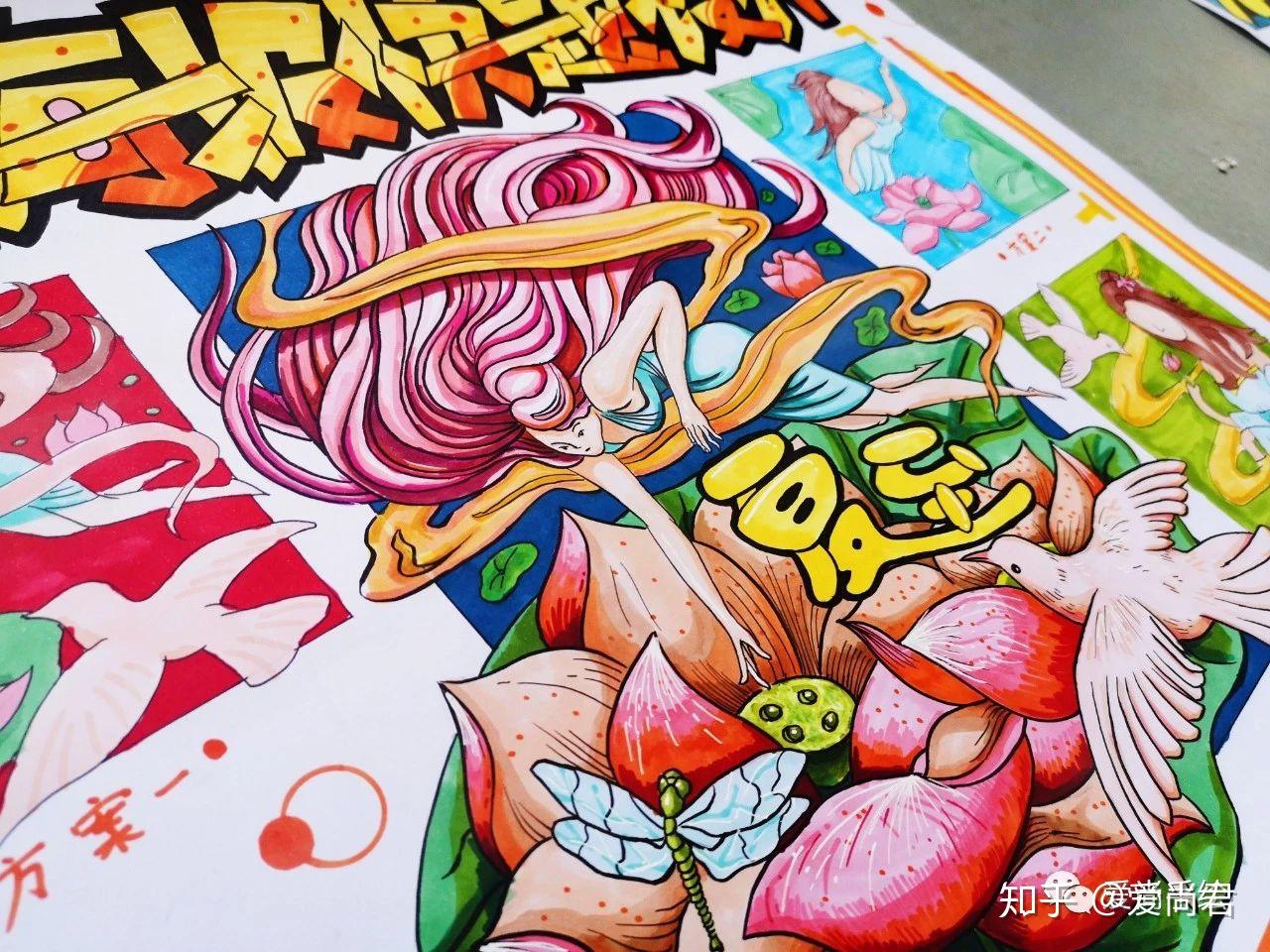 范画参考丨20届视觉传达设计考研初试手绘常考题型优秀作品