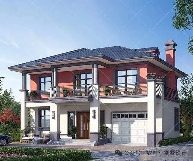 农村带车库网红别墅!开放式车库+星空露台二层带车库农村自建房 - 知乎