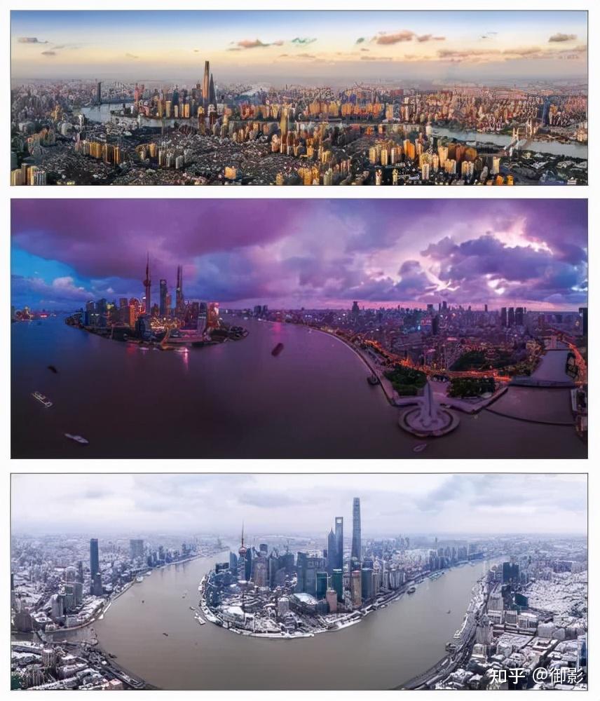 的城市全景照片竖幅全景,展现画面上下延伸感竖幅构图的特点是狭长