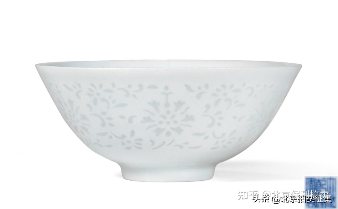 清乾隆白釉玲珑瓷西番莲纹碗- 知乎