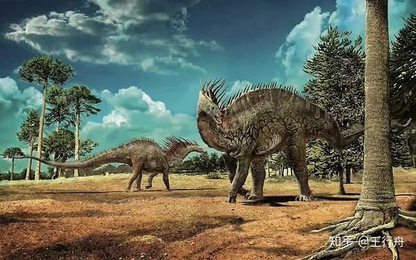 阿马加龙(amargasaurus),叉龙科,外形最怪诞的恐龙之一,颈背上有两排