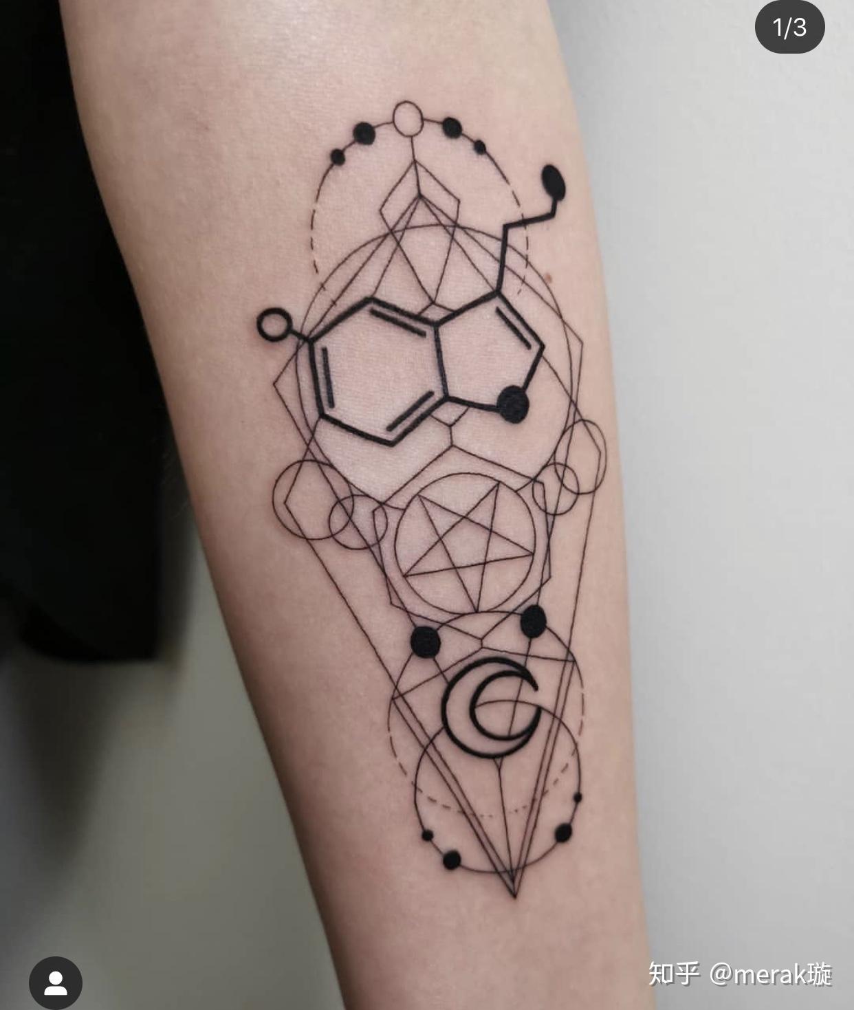 纹身|理科学霸专属——分子式方程式纹身