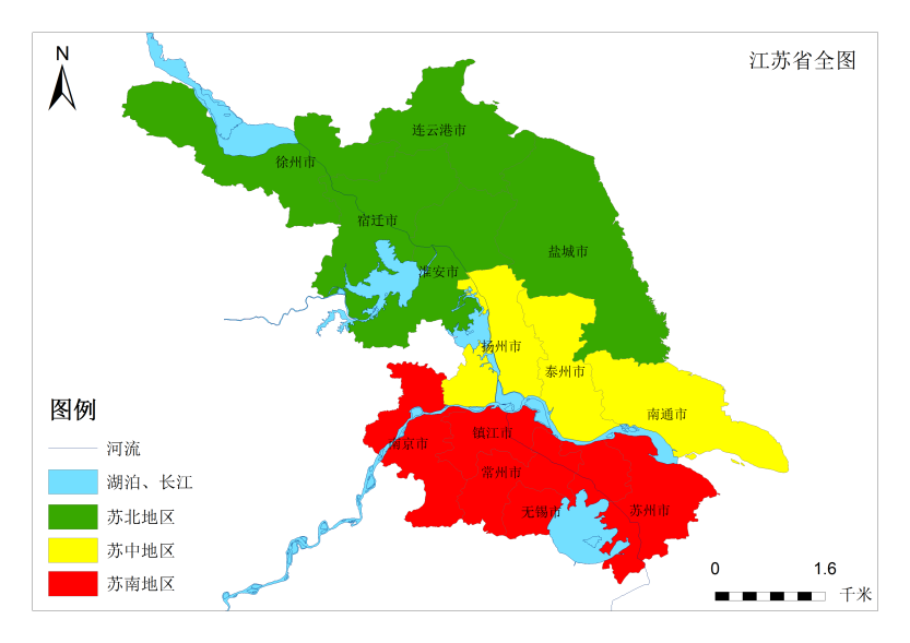 江苏苏北高清地图图片