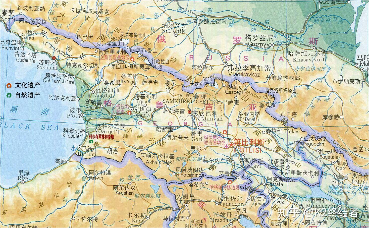 高加索行政区划图片