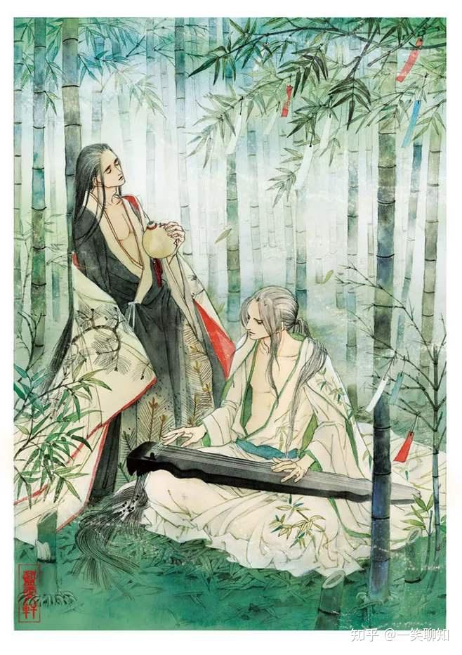 魏晋偶像天团帅哥男神名士竹林七贤的名家写真你不想看看吗