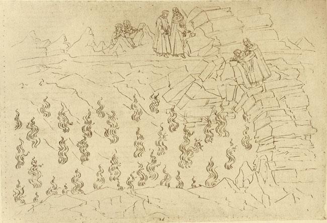 但丁《神曲》图文连载(21):坏主意,不可出——挑拨离间者被肢解(古代手稿插图、名家画作集锦) - 知乎