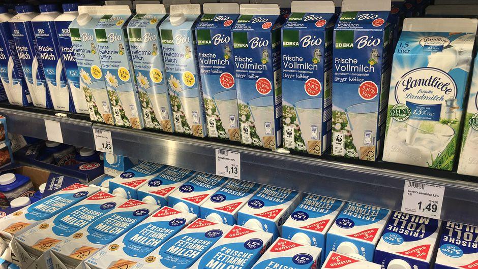 德国的牛奶也很便宜,而且经常打折作为面包大国,德国超市里有各种各样