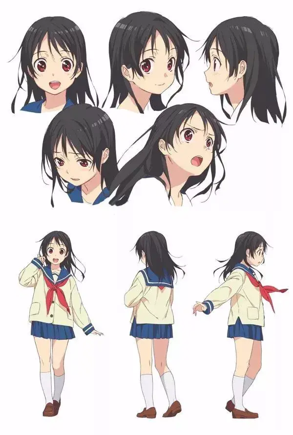 请问哪里有很多动画人物三视图的素材 然后如何自己学习人物的转面图绘画