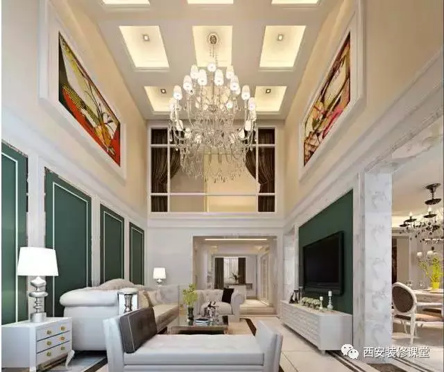 九宫格吊顶很少但很好看