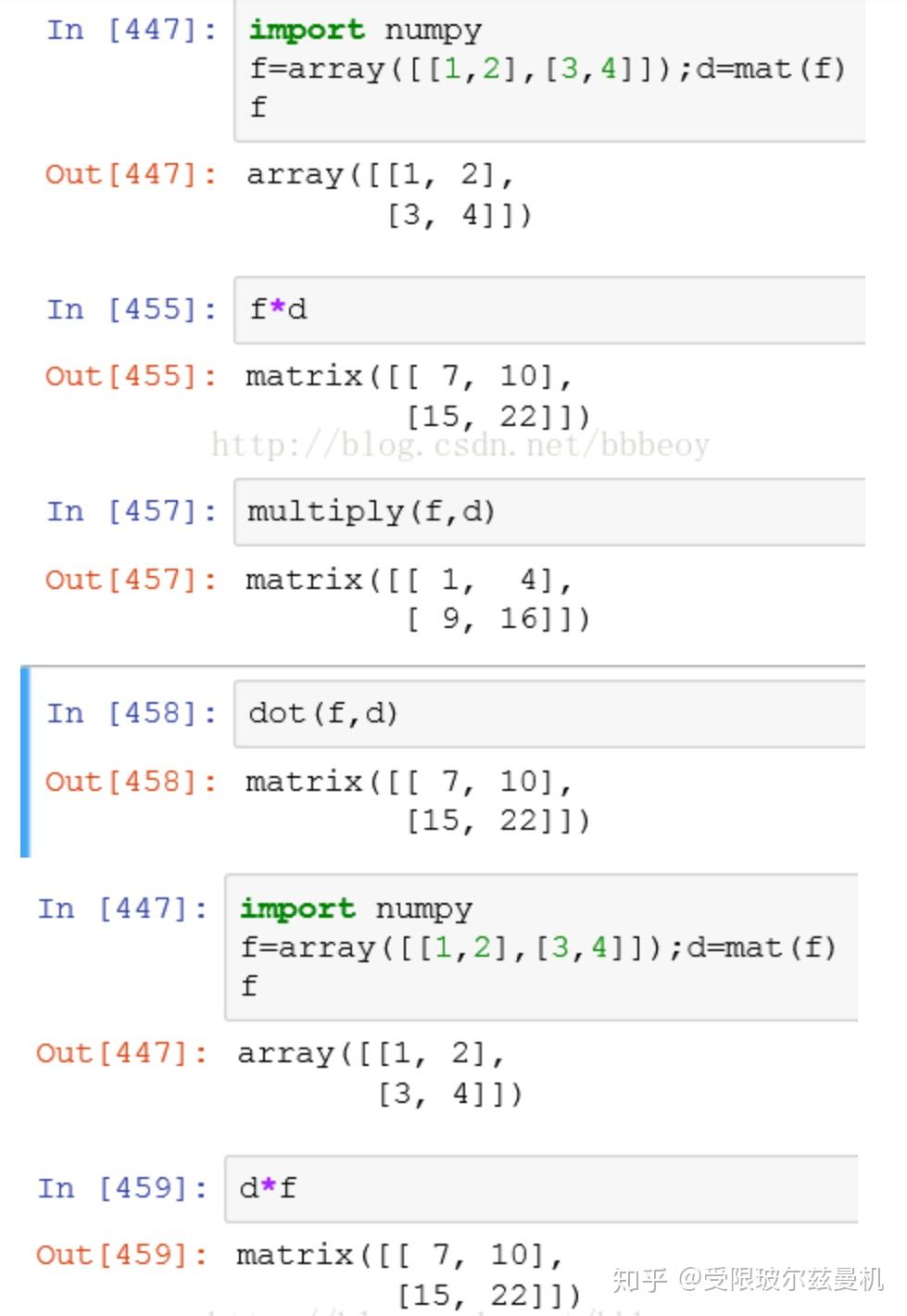 python中numpy数组和矩阵的乘法- 知乎