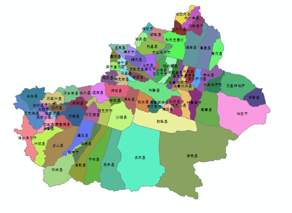 【arcgis教程】(49)专题图制作之人口地图(2)——新疆行政区人口分布