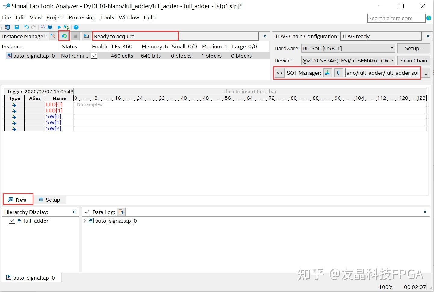 Signal Tap Logic Analyzer使用讲解 知乎