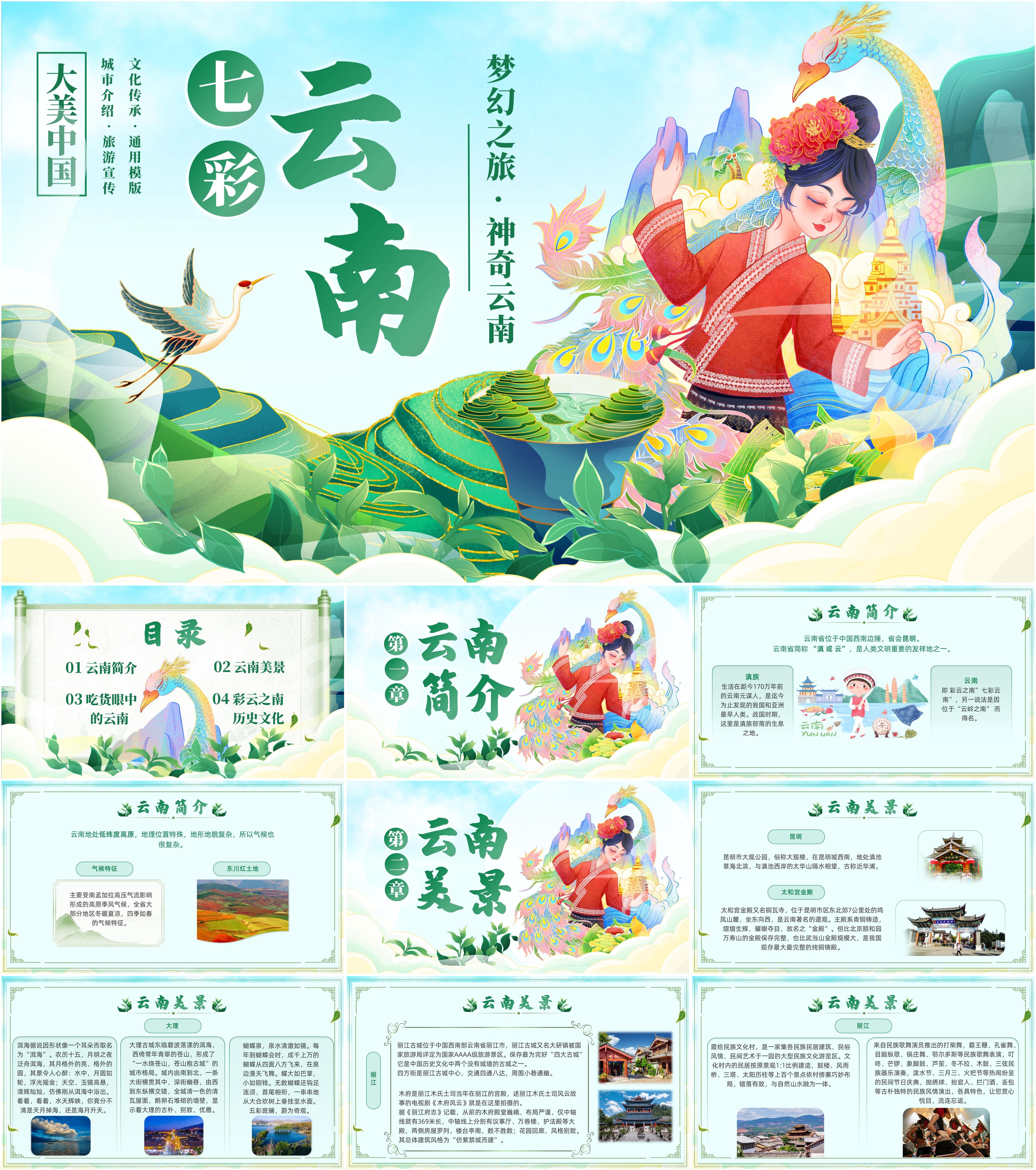 最新43套高质量旅游宣传ppt模板!