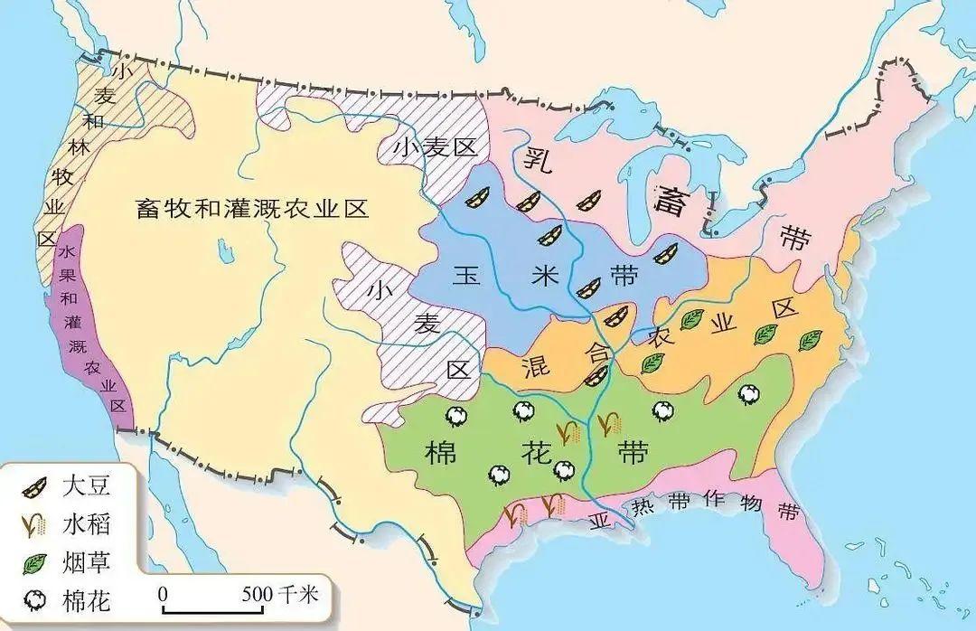 美国西部地形图图片