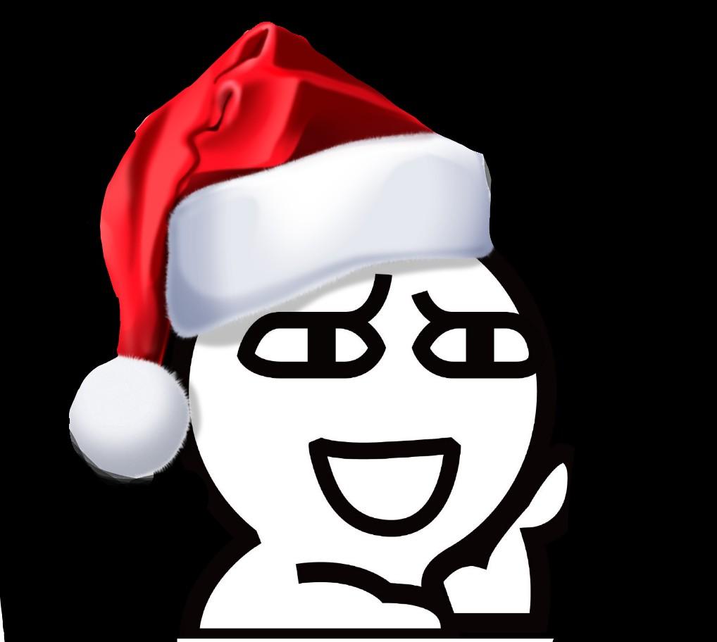 谁能给我的头像p顶圣诞帽?