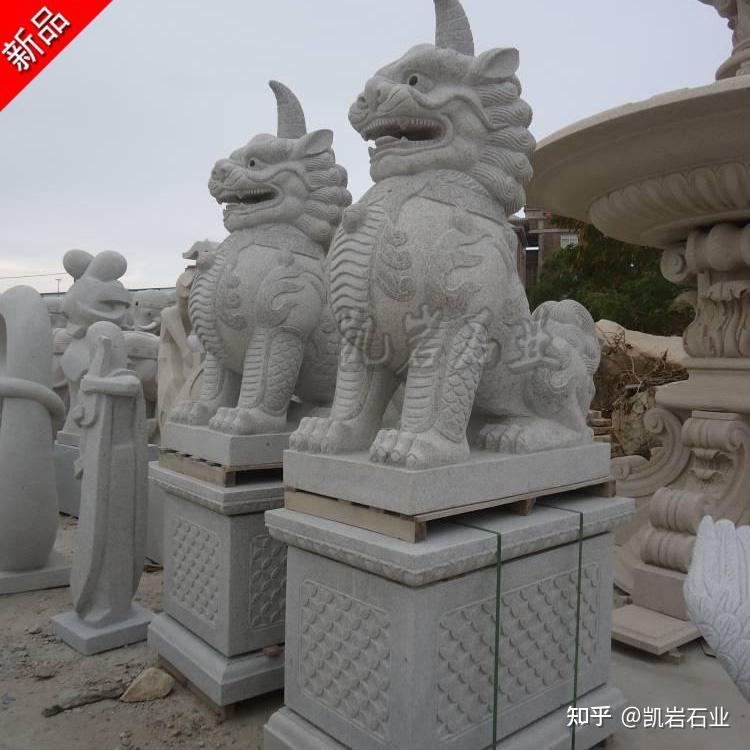 古代神兽石雕獬豸 法院门口石雕独角兽 - 知乎
