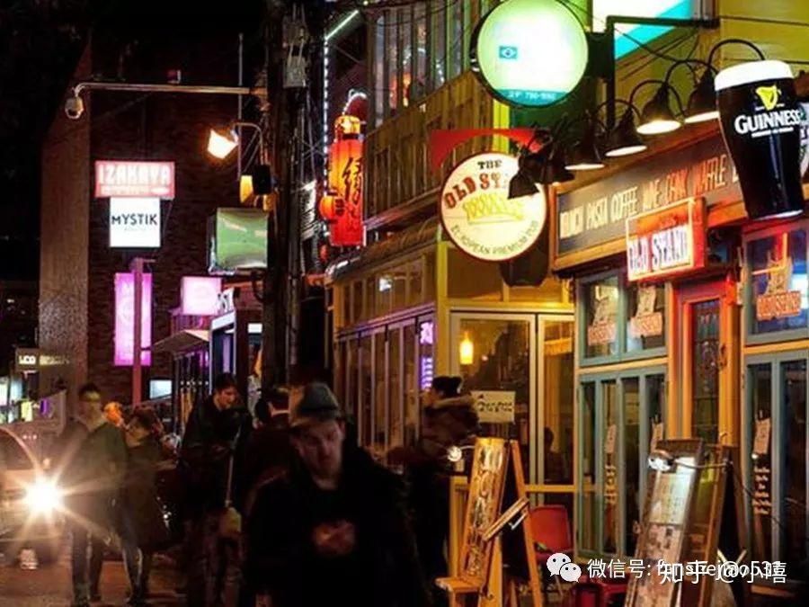 韩国首尔梨泰院酒吧街迷幻夜生活泛社交时代