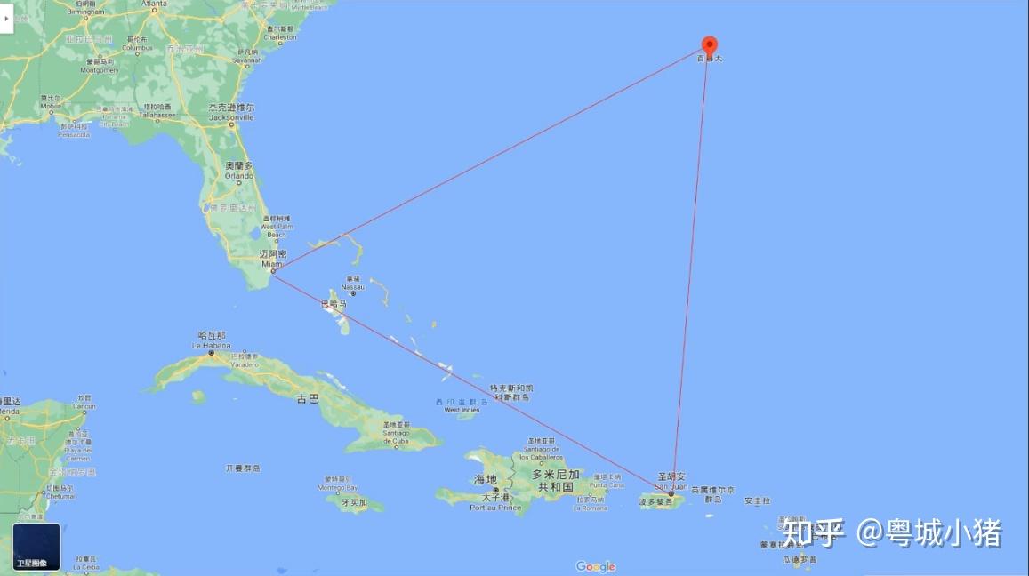 百慕大三角纬度图片