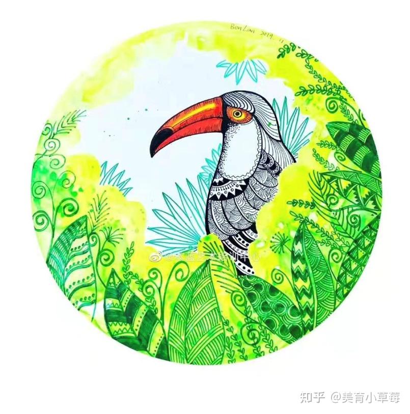 8节创意彩墨线描课件ppt秋季班少儿美术备课