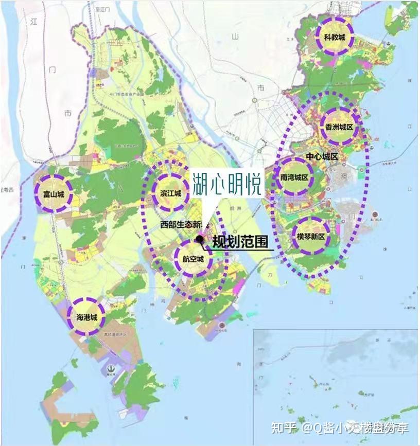 斗门区湖心路规划图图片