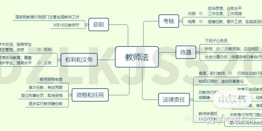 教师资格证思维导图中小幼全