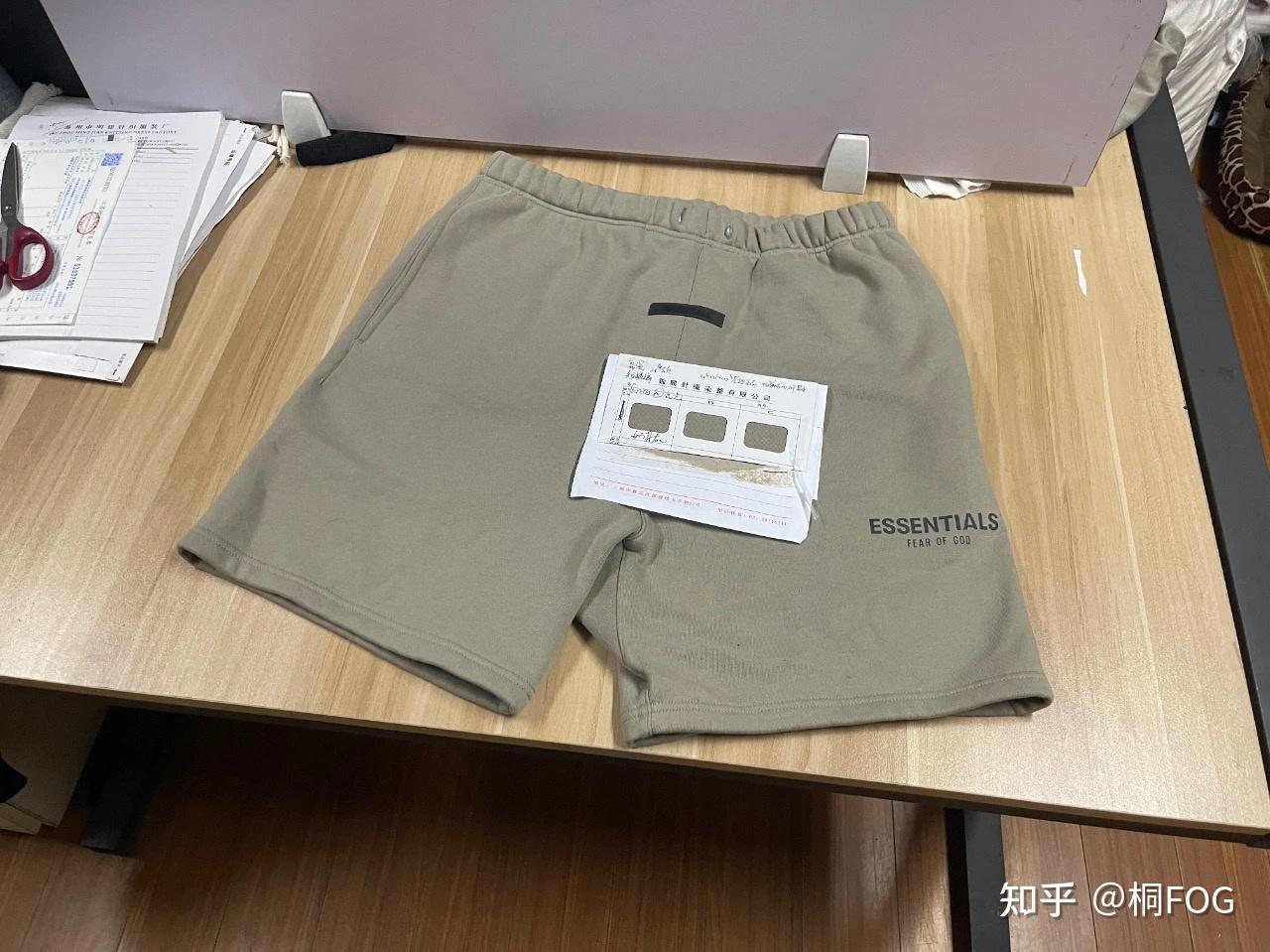 自主essentials21ss复线短裤做工细节解析