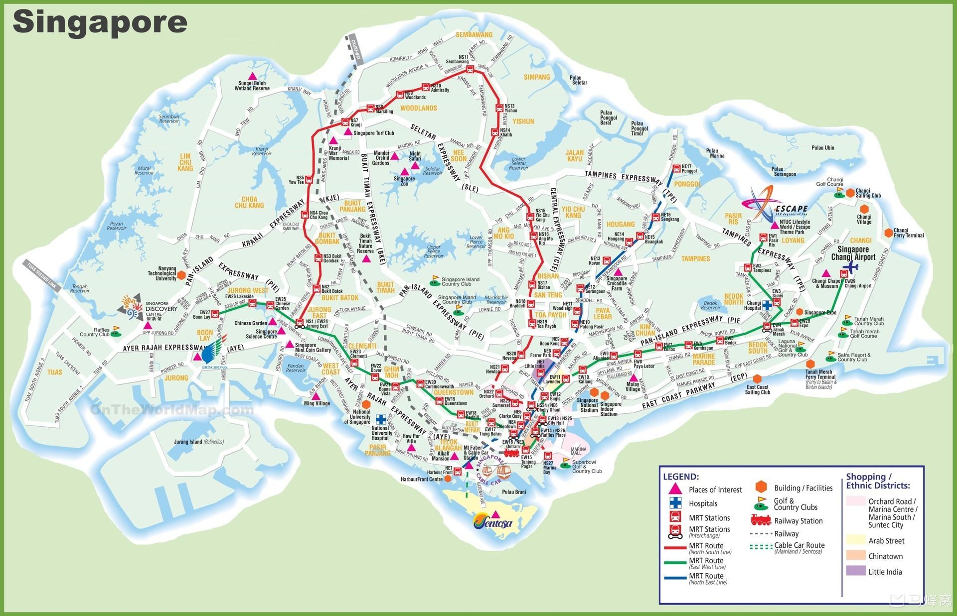 新加坡交通图_新加坡地图查询