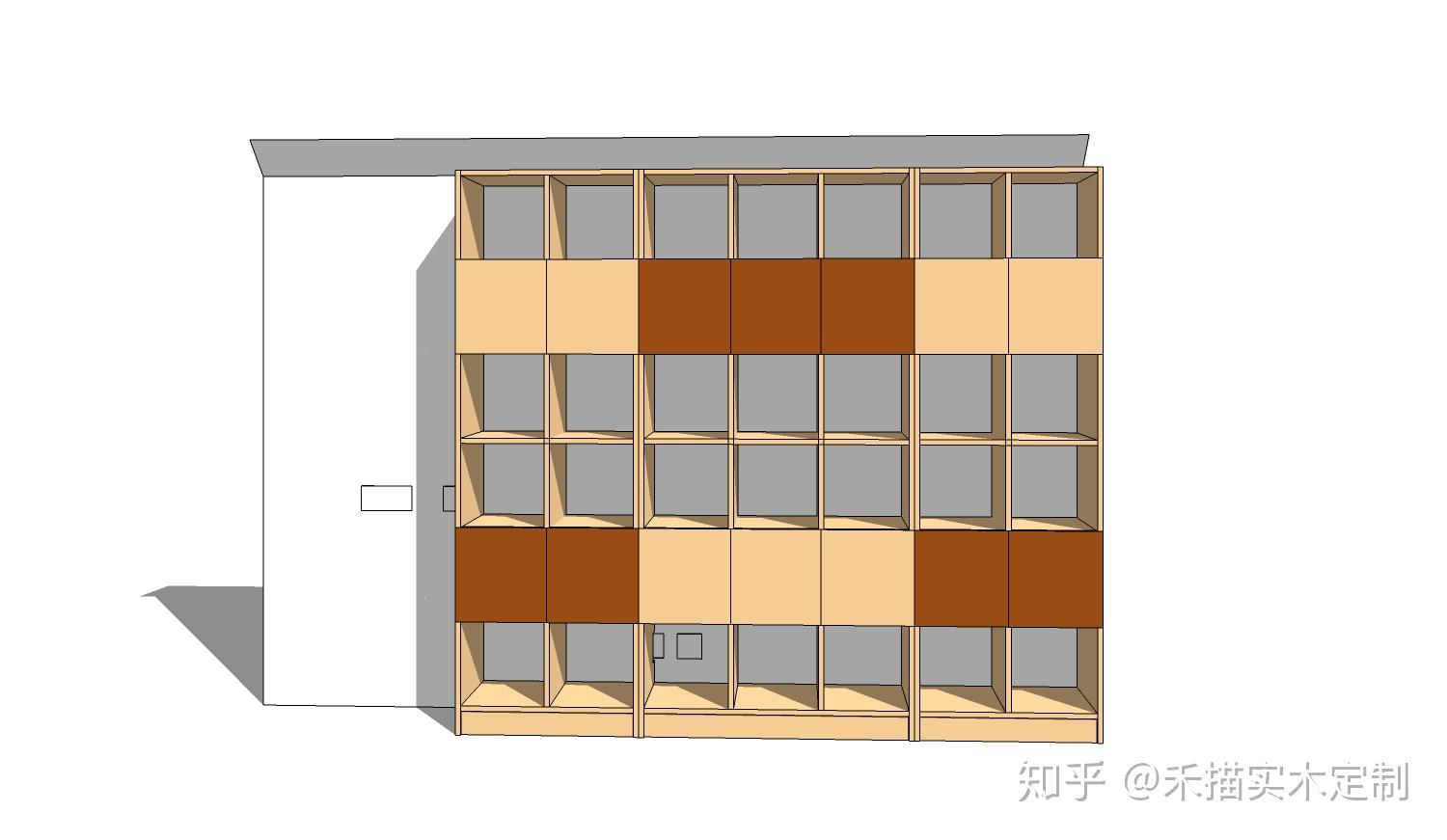 整面墙的书柜有哪些好看的造型？ - 知乎