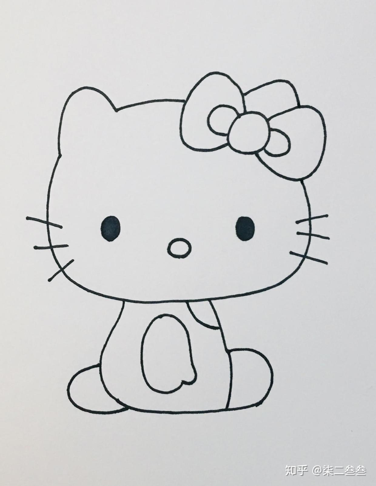 动物简笔画：六步画一只可爱的小萌猫|猫|简笔画|宠物_新浪新闻